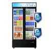 Commercial Beverage Refrigerators Glass Door Refrigerator Commercial with LED Light, 30 Cu.ft and 10 Shelves, Display Refrigerator for Cafe Restaurant