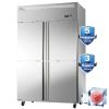 4-Door Upright Freezer with 8 Adjustable Shelves, 48" Wide Stainless Steel Reach-in, Temperature Control -1¬∞F ~ 8¬∞F