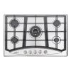 AHT30IN30S Hothit Propane Gas Cooktop 30" Inch, 5 Burner Built-in Stainless Steel Gas Stove Top, LPG/NG Dual Fuel, Include Gas Pressure Regulator Gas