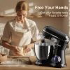 3-IN-1 Electric Stand Mixer, 660W 10-Speed With Pulse Button, Attachments include 6.5QT Bowl, Dough Hook, Beater, Whisk for Most Home Cooks, Onyx Blac