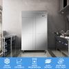 4-Door Upright Freezer with 8 Adjustable Shelves, 48" Wide Stainless Steel Reach-in, Temperature Control -1¬∞F ~ 8¬∞F