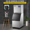 VEVOR 110V Commercial Ice Maker 440LB/24H, Industrial Modular Stainless Steel Ice Machine with 250LB Large Storage Bin, 234PCS Ice Cubes Ready in 8-15