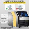 VEVOR 110V Commercial Ice Machine 320LBS/24H with 77LBS Bin, Clear Cube LED Panel, Stainless Steel, Air Cooling, ETL Approved, Professional Refrigerat