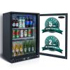 ORIKOOL 24 Inch Beverage Refrigerator Cooler, 160 Cans Mini fridge Glass Door, Beer Wine and Drink fridge 4.9 Cu.Ft