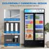 Commercial Beverage Refrigerators Glass Door Refrigerator Commercial with LED Light, 30 Cu.ft and 10 Shelves, Display Refrigerator for Cafe Restaurant