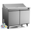 Refrigerated 48" Wide Sandwich Salad Prep Station 1 Door with 8 Plate Capacity