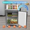 Refrigerated 29" Wide Sandwich Salad Prep Station 1 Door with 8 Plate Capacity