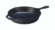 Lodge 10.25 Inch Cast Iron Pre-Seasoned Skillet ‚Äì Signature Teardrop Handle - Use in the Oven, on the Stove, on the Grill, or Over a Campfire, Black