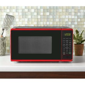 0.7 cu. ft. Countertop Microwave Oven, 700 Watts, White, New (Actual Color: Red)