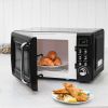 700W Retro Countertop Microwave Oven with 5 Micro Power and Auto Cooking Function