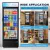 Glass Door Refrigerator Commercial Beverage Refrigerators with LED Light, 15 Cu.ft and 5 Shelves, Display Refrigerator for Cafe Restaurant Store Bar,