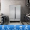 54" Wide Commercial Freezer 49 Cubic Feet Upright Freezer with 6 Adjustable Shelves